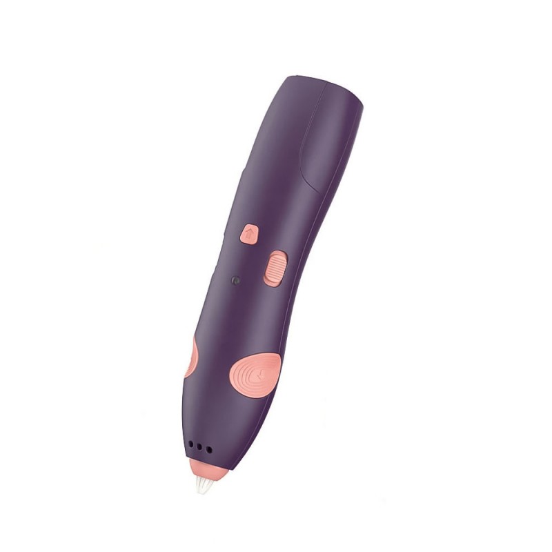 Creion 3D Violet Pen pentru Desenat Obiecte 3D, filament 1.75 mm, temperatura scazuta, USB inclus, sigur, violet