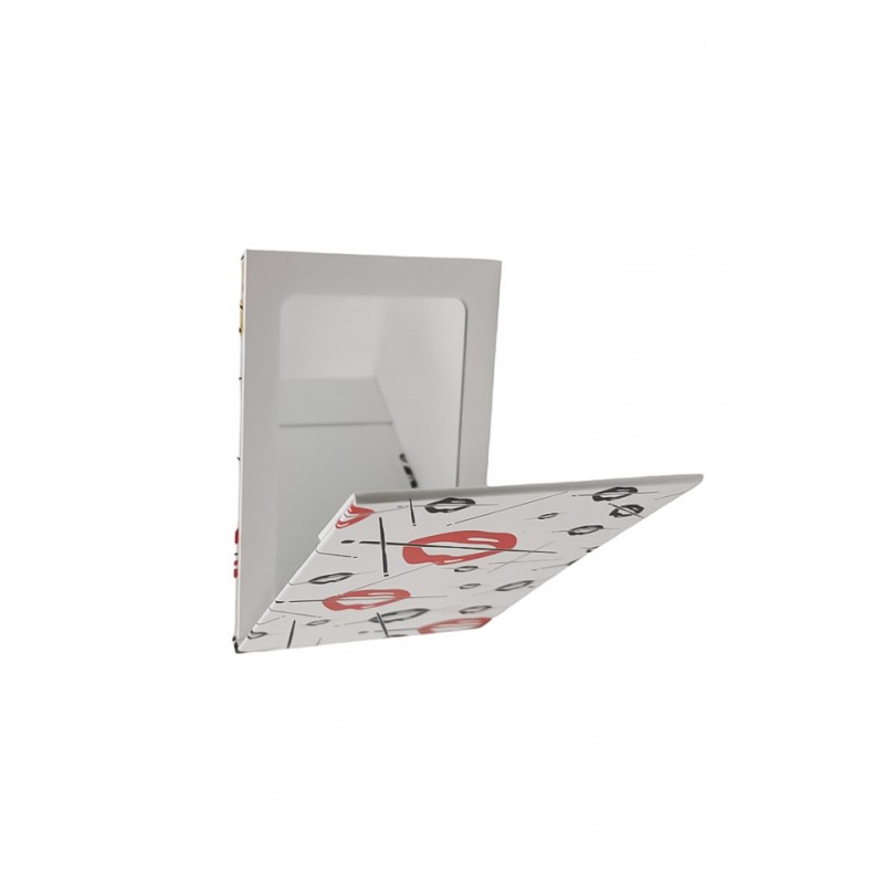 Mini oglinda cosmetica MyAgenda, portabila, design modern, alb, 15x10x1 cm, Doty®️