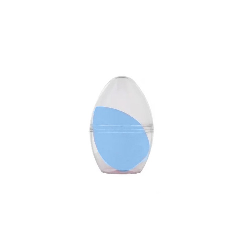 Burete VenusSponge cu capsula protectoare, design picatura, aplicator fond de ten, practic, albastru deschis, Doty®️