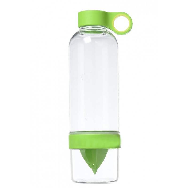Sticla cu storcator Dulce Agua,stoarcere manuala, practica si usor de folosit, 750 ml, materiale de calitate,design modern,verde