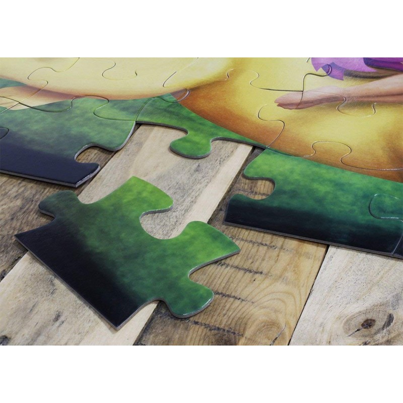 Puzzle cu piese mari, imprimeu cu Garden Fairy , multicolor, 48 piese, 90 cm x 60 cm ,Doty