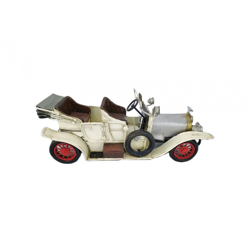 Masina vintage in miniatura decorativa, realizata manual din metal, design realist, doty
