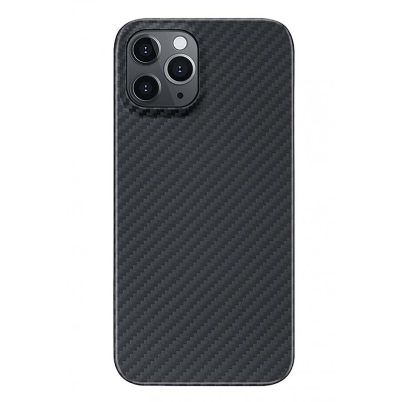 Husa pentru Iphone 12 Pro , negru, Liquid Silicone, design modern tip carbon, marime 6.1 inch,Doty