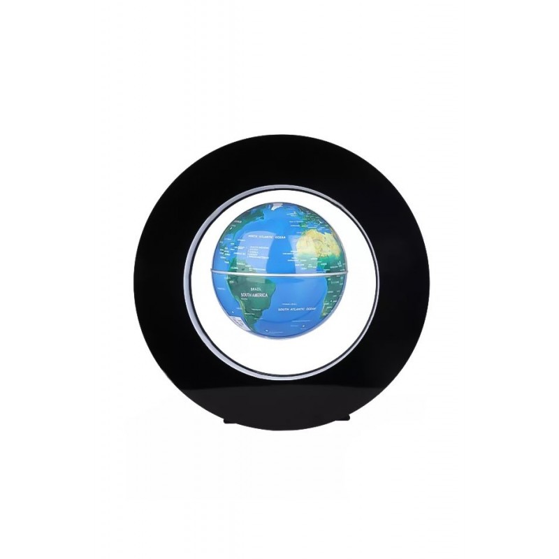 Glob pamantesc MyPlanet ,magnetic si plutitor, se roteste, decoratiune, iluminare LED ,design realist si modern,stativ rotund,19