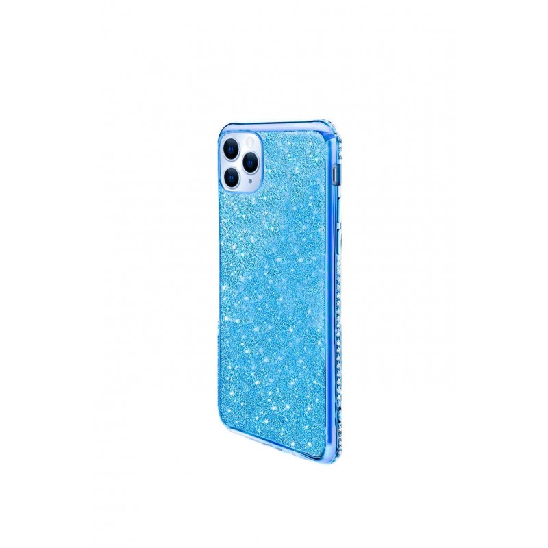 Husa pentru iPhone 11 Pro Max 6.5 inch, ,Bling Sparklyn cu Glitter, Bling Diamond , albastru