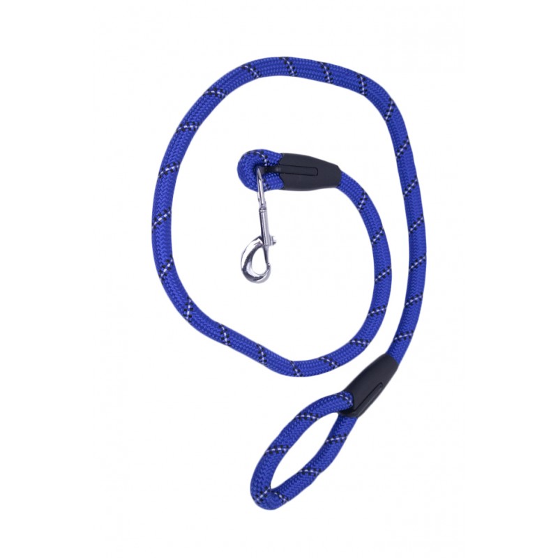 Lesa Blue Rope, tip franghie, rezistenta, pentru caini de talie medie/mare, 120 cm , albastru