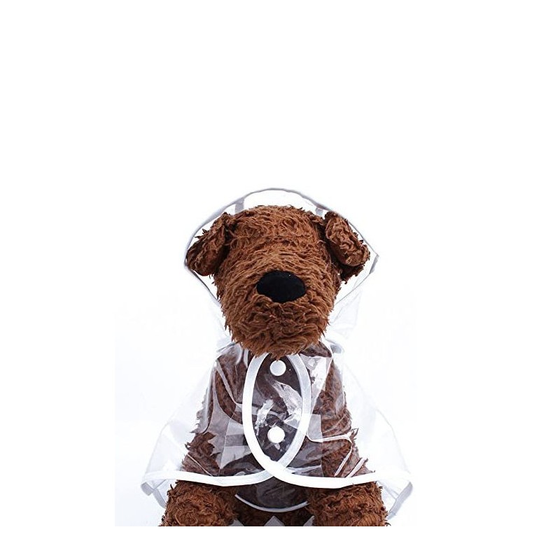 Pelerina de ploaie Inky Doggo ,pentru animalele de companie de talie mica, 25 cm , alb