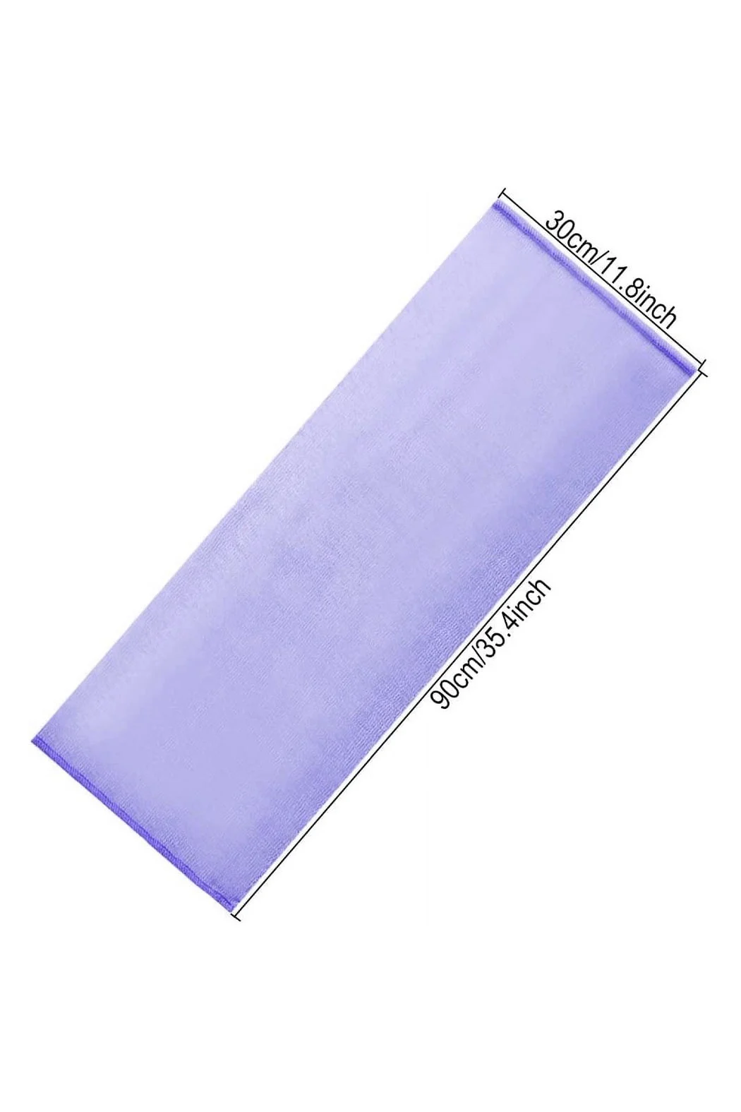 Burete de baie exfoliant BeautyRitual Doty® tip prosop, folosit in cultura japoneza, potrivit pentru orice tip de piele, curatare completa, efect de catifelare, mov – imagine 2