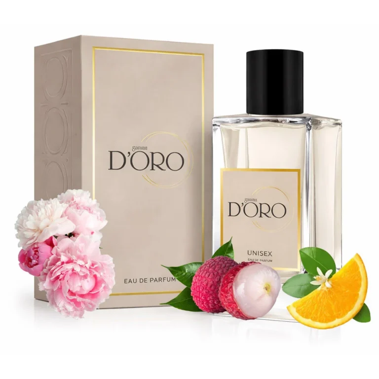 Apa de Parfum unisex D'oro U19 Les Fleurs, cu litchi, bujor si floare de portocal, floral-fructat, note delicate si rafinate, miros captivant, exotic si usor dulce, 50ml