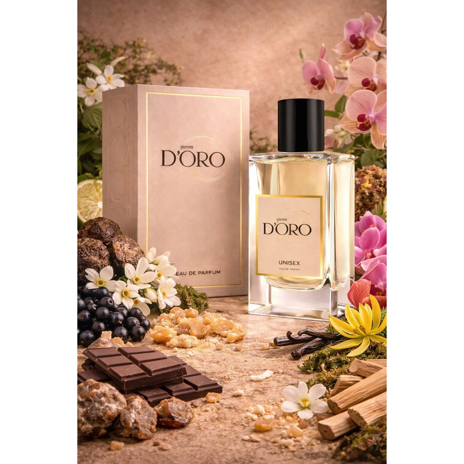 D'oro U21 Black Extract – Apă de parfum unisex, 50 ml – imagine 2