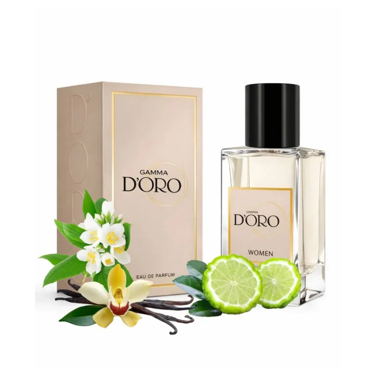 Apa de Parfum pentru femei D'oro W10 Ideal, cu bergamota, mandarina, iasomie si vanilie, floral-fructat, miros luminos, fin si armonios, 50ml