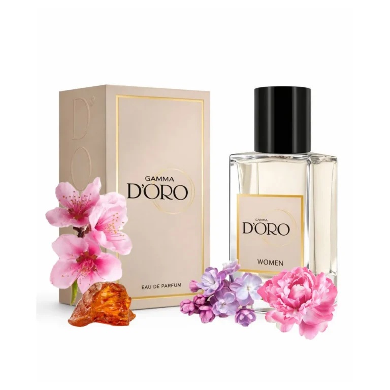 Apa de Parfum pentru femei D'oro W158 L'Eclat, cu liliac, bujor, ambra si mosc, floral-fructata, miros diafan, rafinat si armonios, 50ml