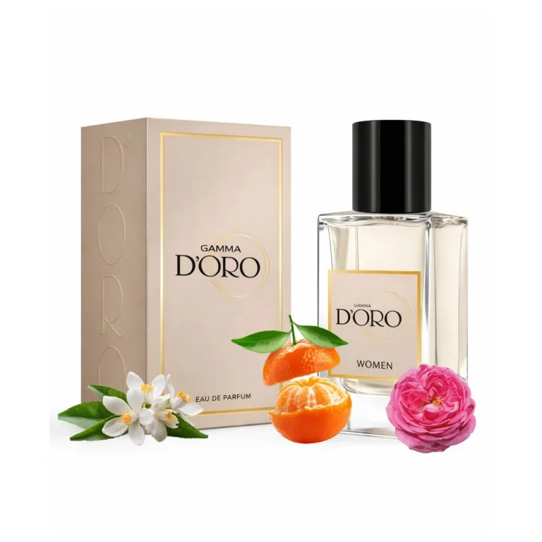 Apa de Parfum pentru femei D'oro W97 Koko, cu mandarina, floare de portocal, trandafir turcesc si boabe de tonka, chypre-floral, miros iconic, citric si elegant, 50ml