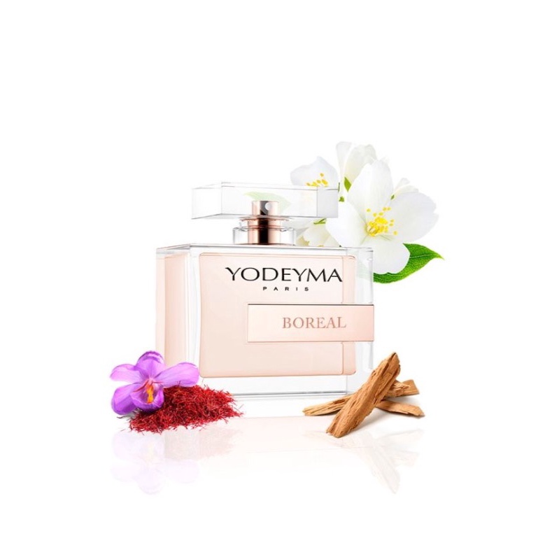 Yodeyma Boreal Apa de parfum pentru Femei, nuante de iasomie, azafran si lemn, imbina rafinamentul si profunzimea intr-o armonie perfecta, 100ml