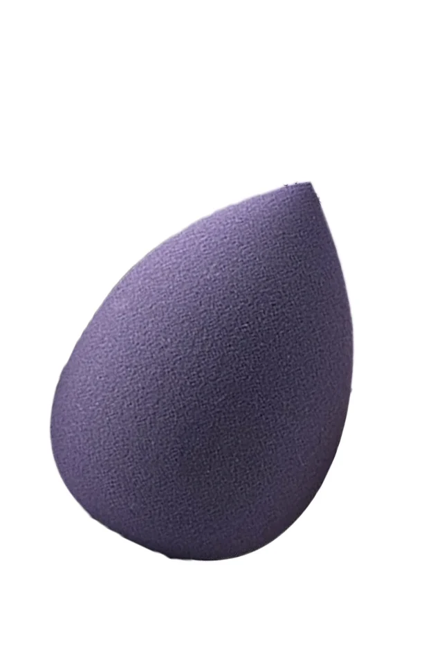 Set Bonita cu buretel cosmetic in forma de lacrima si dispozitiv de curatare faciala, din silicon, mov/mov inchis, Doty