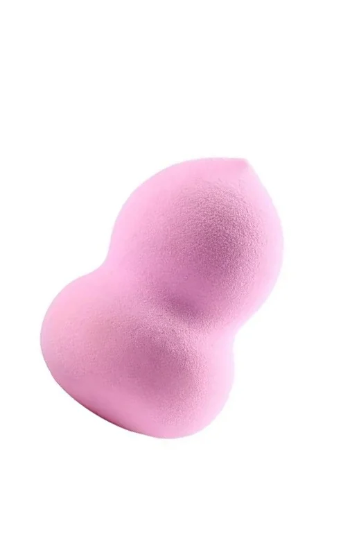 Set Bonita cu buretel cosmetic in forma de para si dispozitiv de curatare faciala, din silicon, rosu/roz pudra, Doty