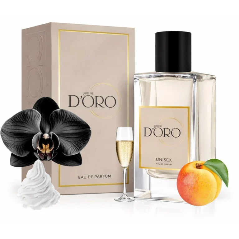 Apa de Parfum unisex Gamma Doro D'oro U29 Molecules, note fructate-florale, cu orhidee neagră și caise, 50ml