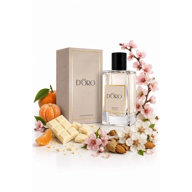 Apa de parfum unisex Gamma D'oro Selective SU168 Blanco CH, gurmand-floral, mandarina, ciocolata alba, floare de piersic si de migdal, pentru iubitorii de deserturi fine si dulciuri sofisticate, 50ml