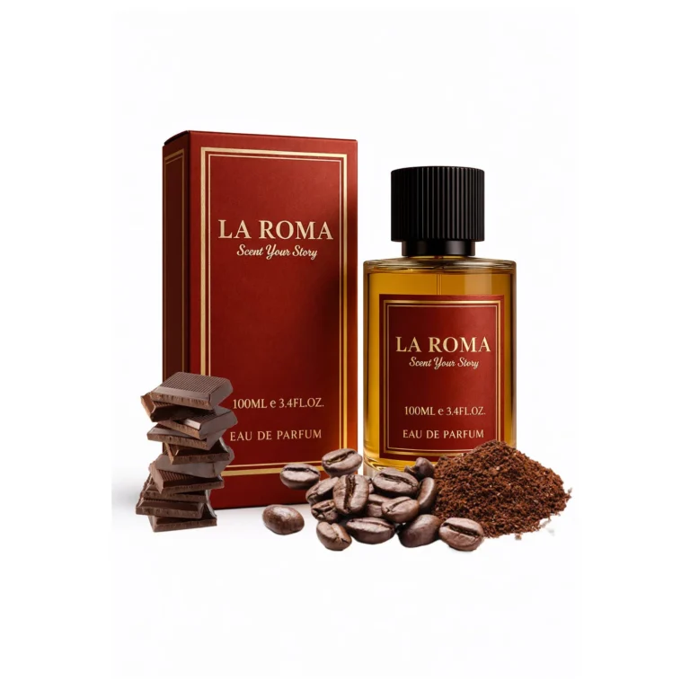 Apa de Parfum pentru barbati La Roma M-10 Valentines, pentru barbatul elegant, rafinat si autentic, oriental/lemnos, cu cafea, ciocolata, cedru, 100ml