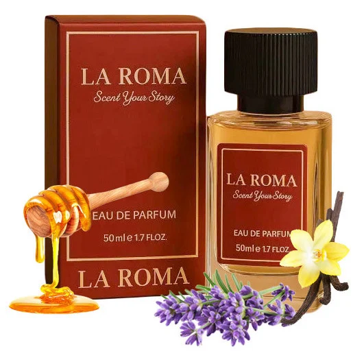 Apa de Parfum pentru barbati La Roma M-11 MenElixir, pentru barbatul dominant, memorabil, seducator, oriental-fougere, miros intens, lavanda, miere si vanilie, 50ml