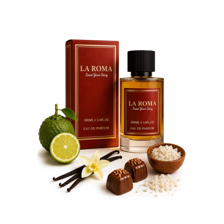 Apa de Parfum pentru barbati La Roma M-17 Alter, bergamota, vanilie, praline si mosc, oriental-vanilat, creat pentru barbatul care apreciaza luxul discret si aromele rafinate, 100ml