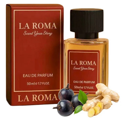 Apa de Parfum pentru barbati La Roma M-3 Bossy Scent, pentru barbatul seducator, sofisticat si magnetic, oriental-aromatic, persistent, cu maninka, piele si ghimbir, 50ml