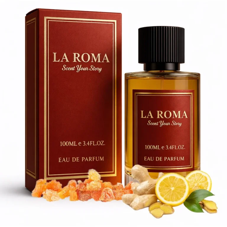 Apa de Parfum pentru barbati La Roma M-4 Blue Scent, pentru barbatul care inspira, elegant si sigur, intens, persistent, aromatic/lemnos, cu citrice, condimente si tamaie, 100ml