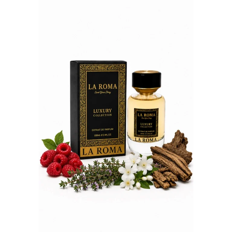 Parfum unisex La Roma Scent Your Story Luxury A-12 Tuscany Leather, oriental-lemnos, zmeura, cimbru, iasomie si lemn, pentru cei care apreciaza aromele puternice, luxoase si cu personalitate, 100ml