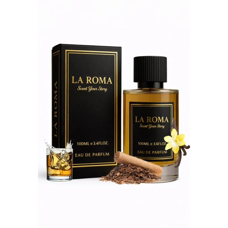 Apa de Parfum La Roma U-14 Right Effect, Unisex, cu rom, vanilie si tabac, oriental-gurmand, persistent, miros intens si indraznet care transmite pasiune si magnetism, 100ml