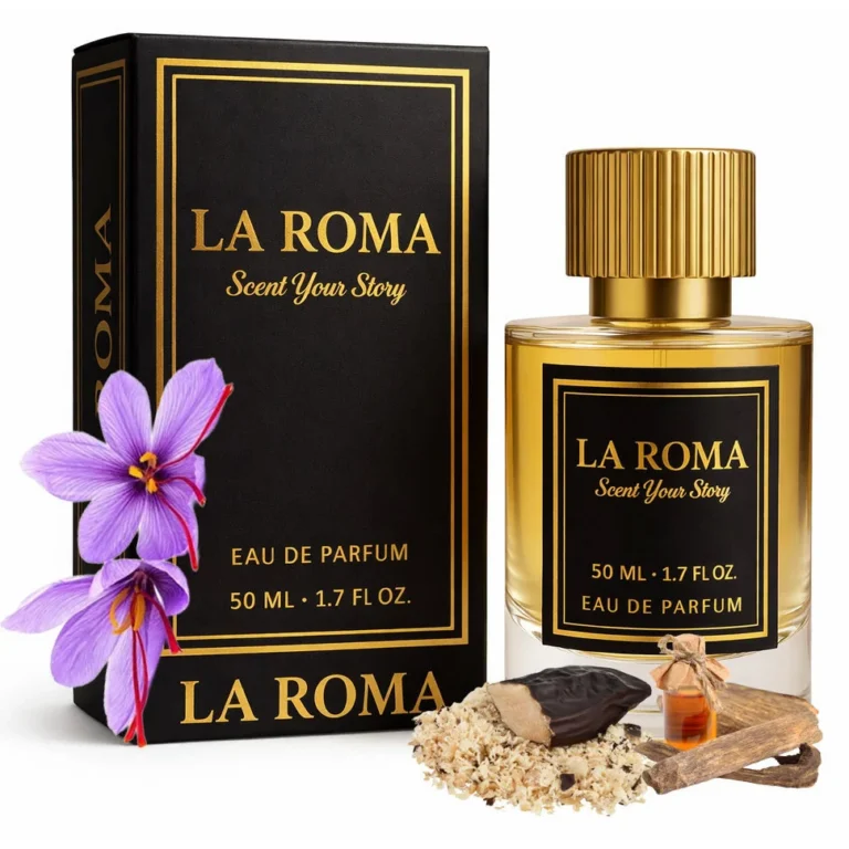 Apa de Parfum La Roma U-7 Arabic Scent, Unisex, cu tonka, sofran si oud, oriental-condimentat, persistent, miros intens, misterios si elegant, 50ml