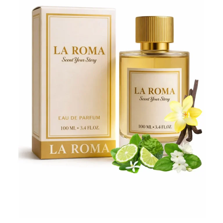 Apa de Parfum pentru femei La Roma W-10 Ways, cu bergamota, iasomie si vanilie, floral feminin, creat pentru femeia moderna, eleganta si autentica, 100ml