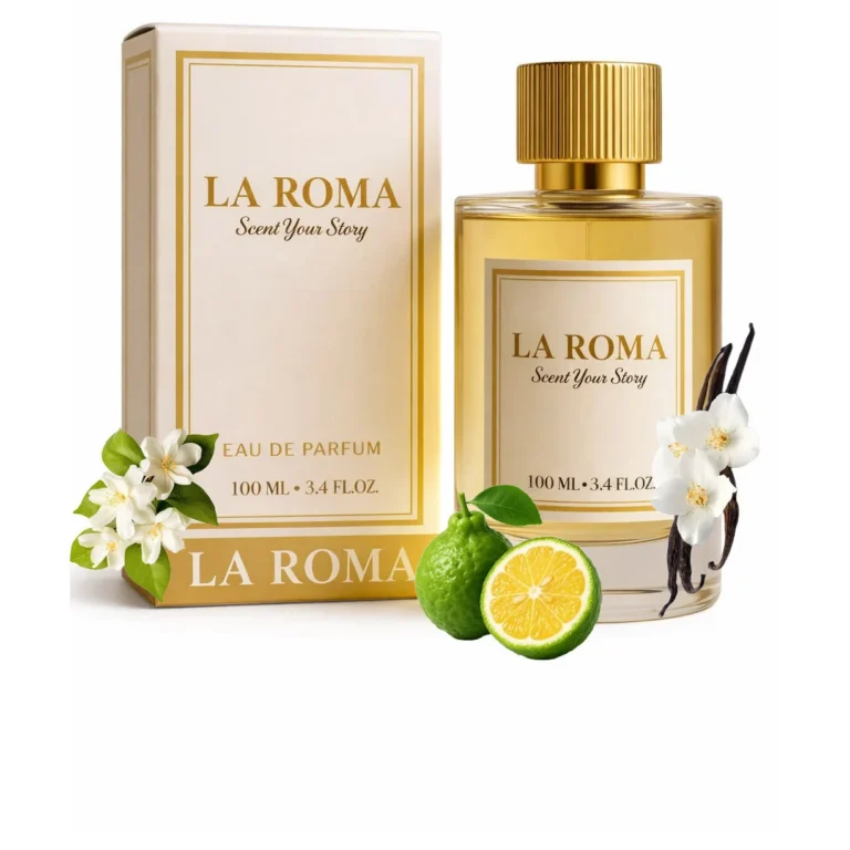 Apa de Parfum pentru femei La Roma W-12 Paradocs, cu bergamota, iasomie si vanilie, floral-ambre. creat pentru femeia moderna, eleganta si increzatoare, 100ml