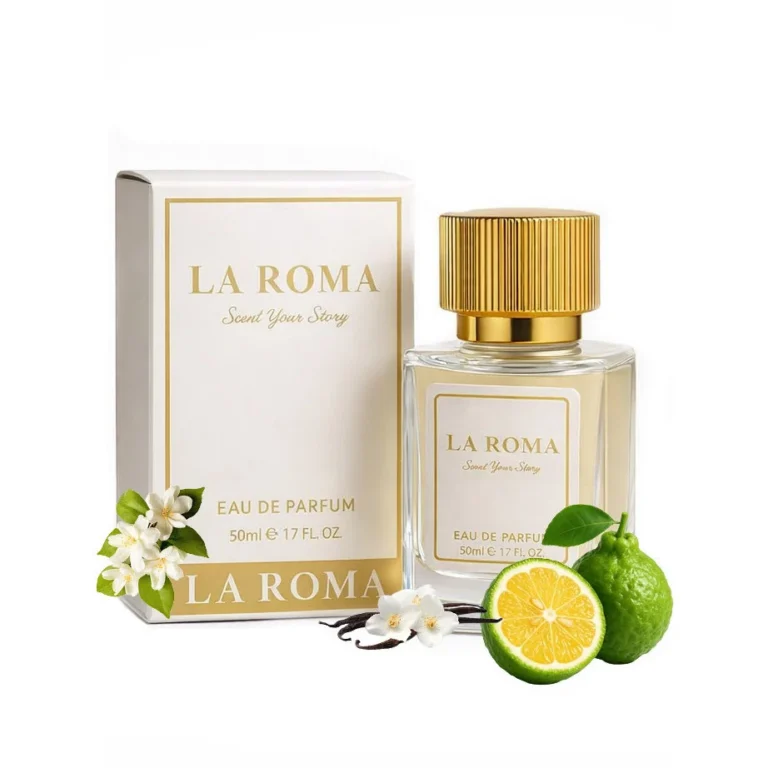 Apa de Parfum pentru femei La Roma W-12 Paradocs, cu bergamota, iasomie si vanilie, floral-ambre. creat pentru femeia moderna, eleganta si increzatoare, 50ml