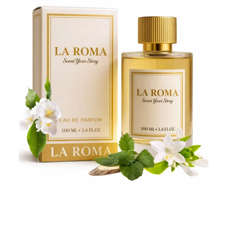 Apa de Parfum pentru femei La Roma W-4 Interdiction, cu tuberoza, iasomie, patchouli, floral-lemnos, creat pentru femeia sofisticata, indrazneata si magnetica, 100ml