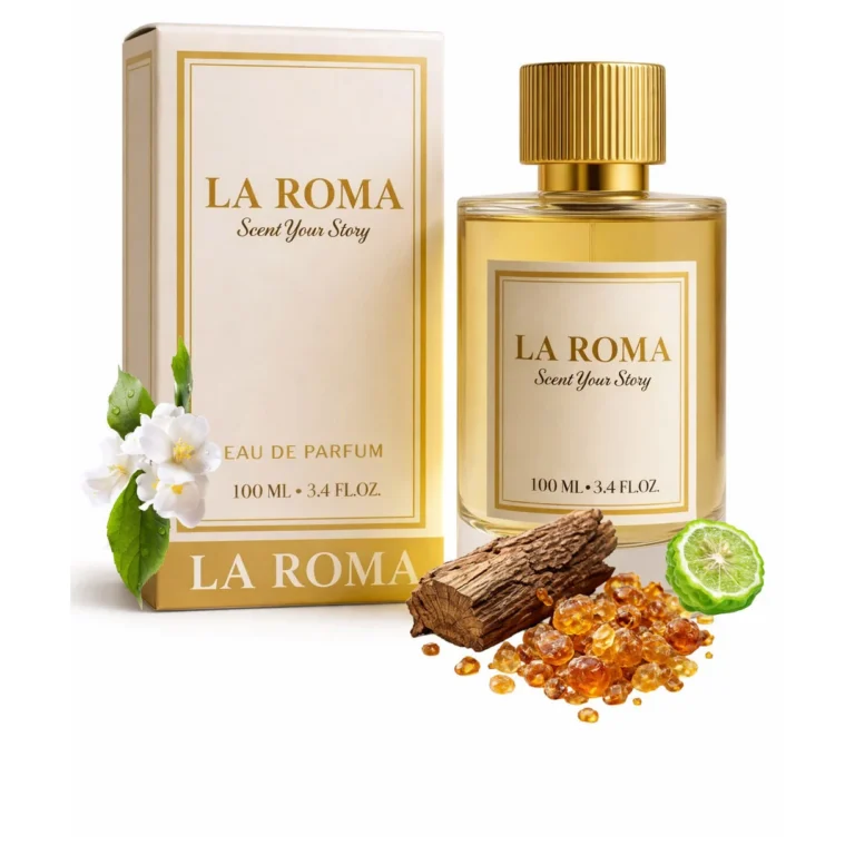 Apa de Parfum pentru femei La Roma W-8 Paraiso, cu bergamote, iasomie si note de lemn, oriental-lemnos, creat pentru femeia eleganta, optimista si fermecatoare, 100ml