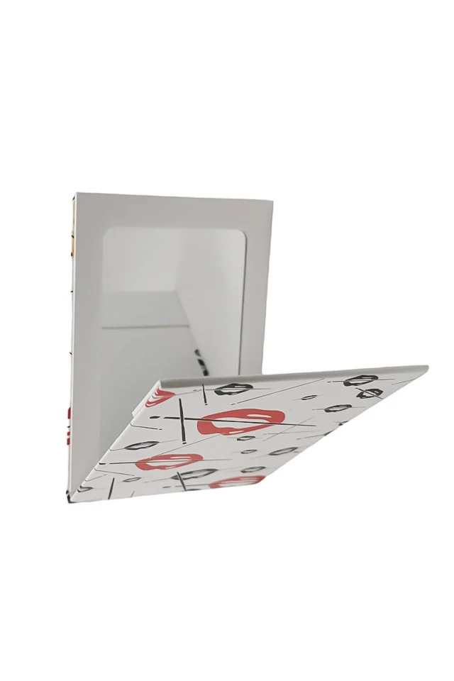 Mini oglinda cosmetica MyAgenda, portabila, design modern, alb, 15x10x1 cm, Doty®️ – prezentarea produsului