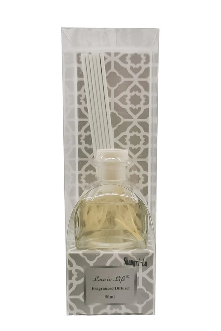 Odorizant de camera Love is Life Mandala Scent, aroma Shangri-La, 50 ml, sticla transparenta, betisoare incluse, Doty®️ – imagine 3