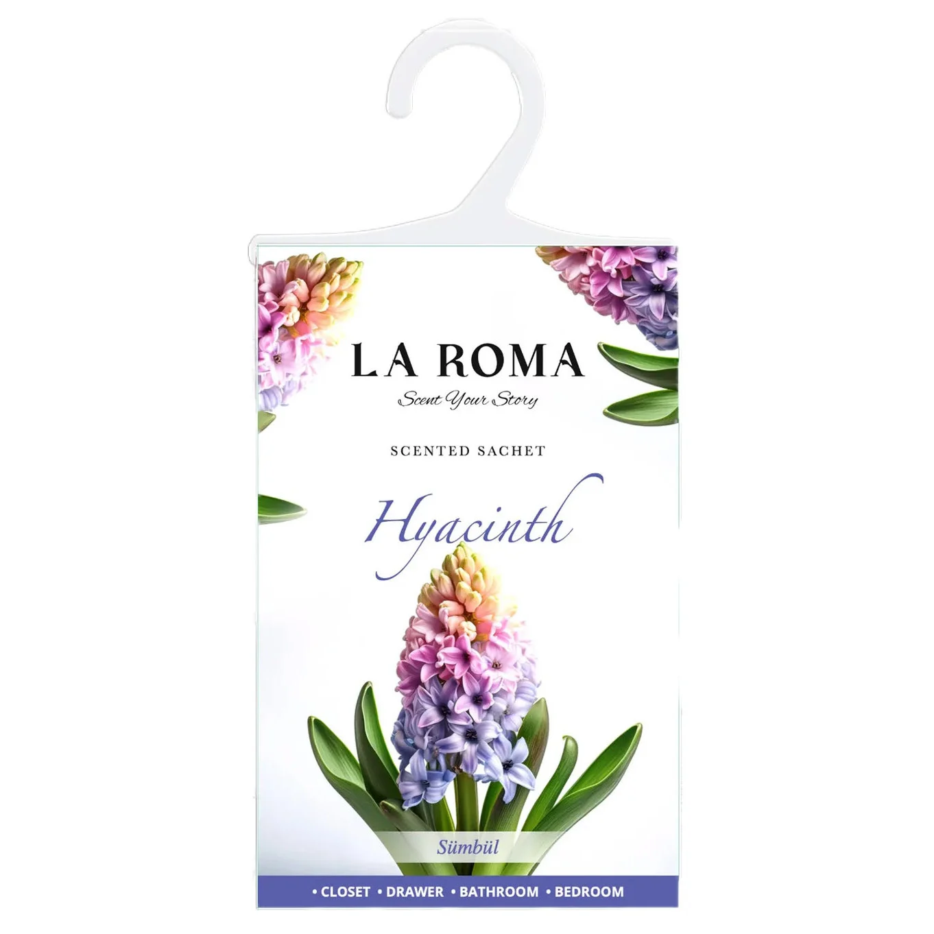 Odorizant solid La Roma Hyacinth, saculet parfumat, floral, 150g – imagine 2