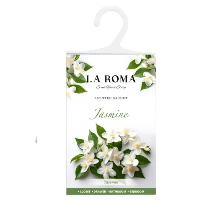 Odorizant solid universal La Roma Jasmine, saculet parfumat, miros de iasomie, aroma florala, senzuala si eleganta, ideal pentru dressing, baie sau camera – imagine 2