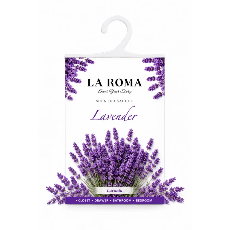 Odorizant solid universal La Roma Lavender, saculet parfumat, pentru cei care iubesc aromele florale, curate si relaxante, ideal pentru dressing, baie sau camera