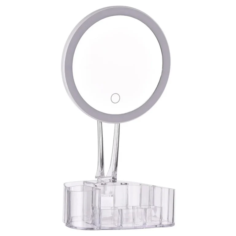 Oglindă cosmetică Doty, LED, demontabilă, albă, 18 cm