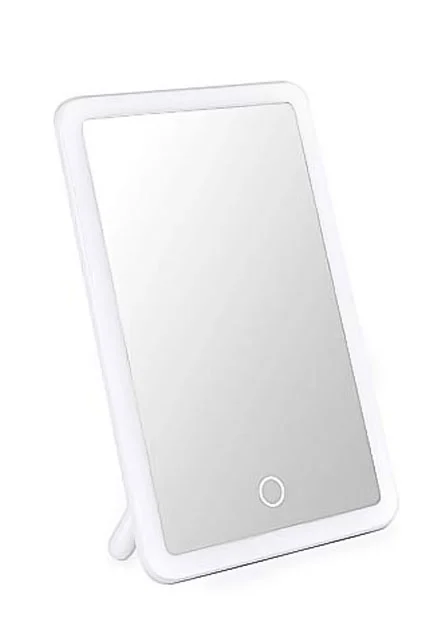 Oglinda SmartMirror portabila cu leduri pentru machiaj, alba,Doty