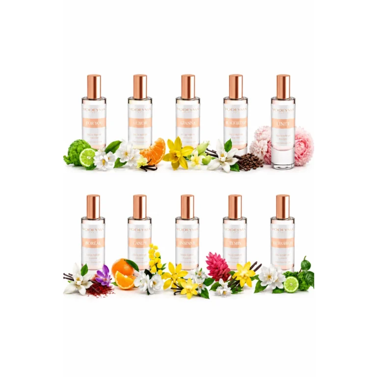 Set Yodeyma 10 Mini Apa de Parfum, de la arome dulci si senzuale, la note lemnoase si sofisticate, creatii florale delicate, acorduri fructate vibrante si esente aromatice rafinate, fara cutie, 15ml