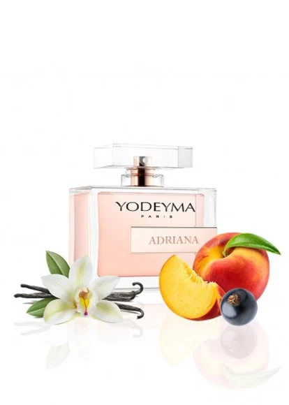 Yodeyma Adriana Apa de parfum pentru femei, nuante de agris negru, piersic si vanilie, reflecta feminitatea delicata si senzualitatea sofisticata, 100ml – prezentarea produsului