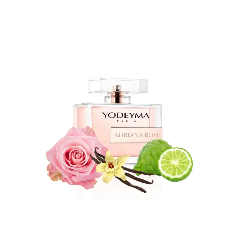Yodeyma Adriana Rose Apa de parfum pentru femei, nuante de bergamota, trandafir si vanilie, intruchipeaza feminitatea pura si eleganta delicata, 100ml