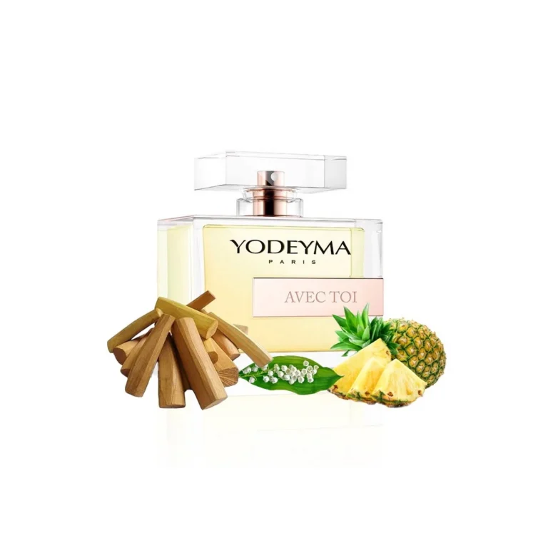 Yodeyma Avec Toi Apa de parfum pentru femei, nuante de ananas, lacramioara si sandal, imbina prospetimea si eleganta intr-o aroma captivanta, 100ml