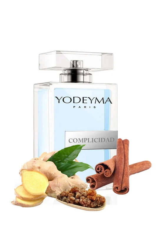 Yodeyma Complicidad Apa de parfum pentru barbati, nuante de ghimbir, scortisoara si smirna, pentru barbatul pasional si sofisticat, 100ml – prezentarea produsului