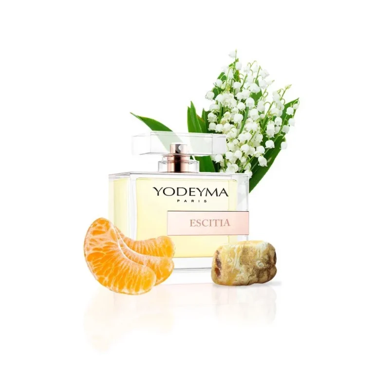 Yodeyma Escitia Apa de parfum pentru femei, nuante de mandarina, lacramioara si chihimbar, pentru femeia sofisticata si plina de incredere, 100ml