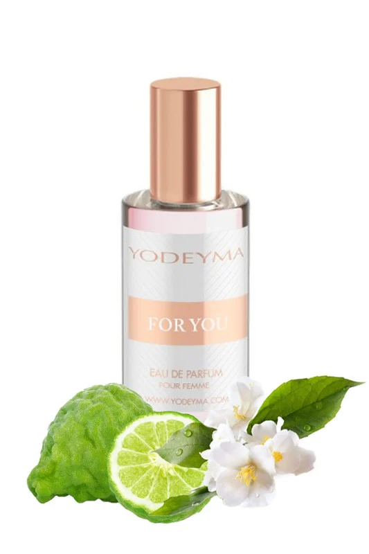 Yodeyma For You Apa de parfum pentru femei, nuante de bergamota, iasomie si cedru alb, parfumul feminin care radiaza eleganta si prospetime, 15ml – prezentarea produsului