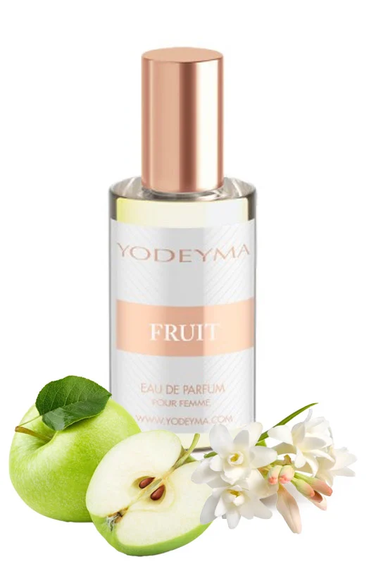 Yodeyma Fruit Apa de parfum pentru femei, nuante de mar, tuberoza, chihlimbar alb, pentru femeia spontana si sofisticata, 15ml – prezentarea produsului